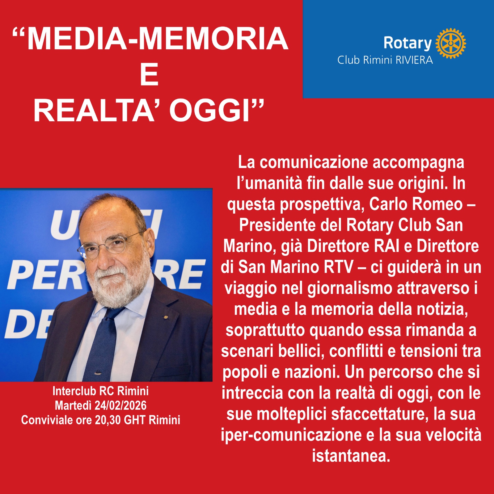 Media, memoria e realtà oggi.