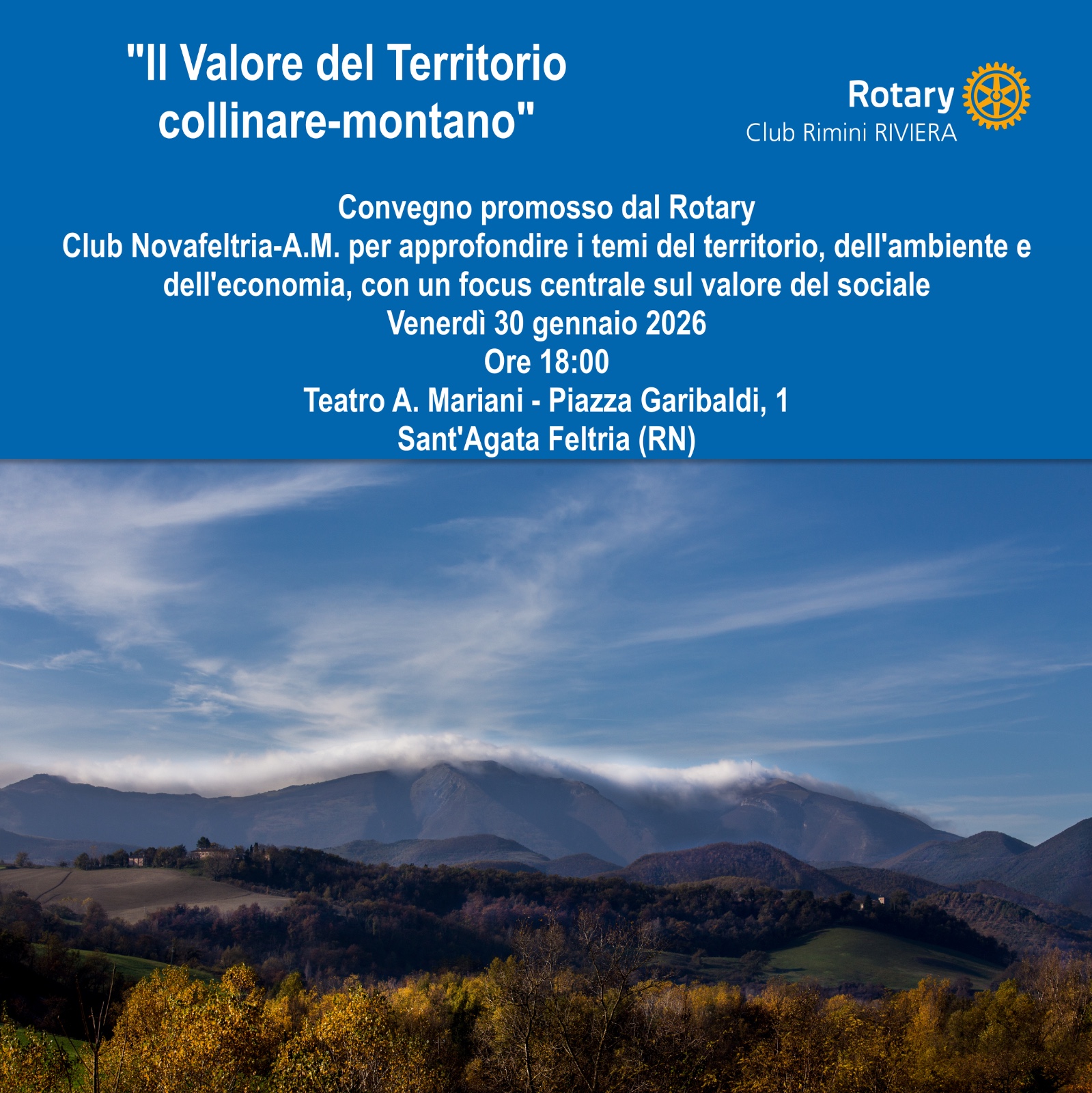 Convegno Rotary: Il Valore del Territorio collinare-montano